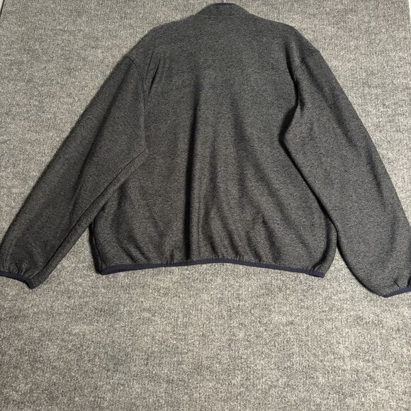 Eddie Bauer Fleece Mens XL Blue Gray Snap T Pullover Outdoor Travel Casual Hike - Picture 5 of 12